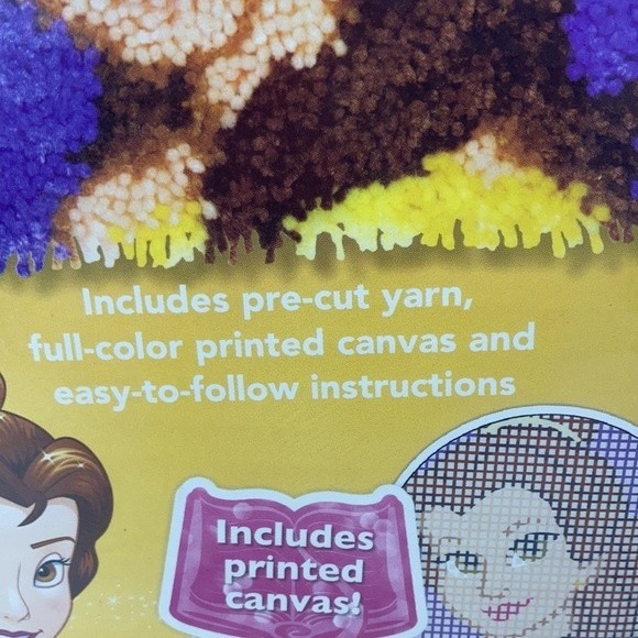 Disney Princess Bell Latch Hook Kit Crafts Kids 6+ - Picture 4 of 13